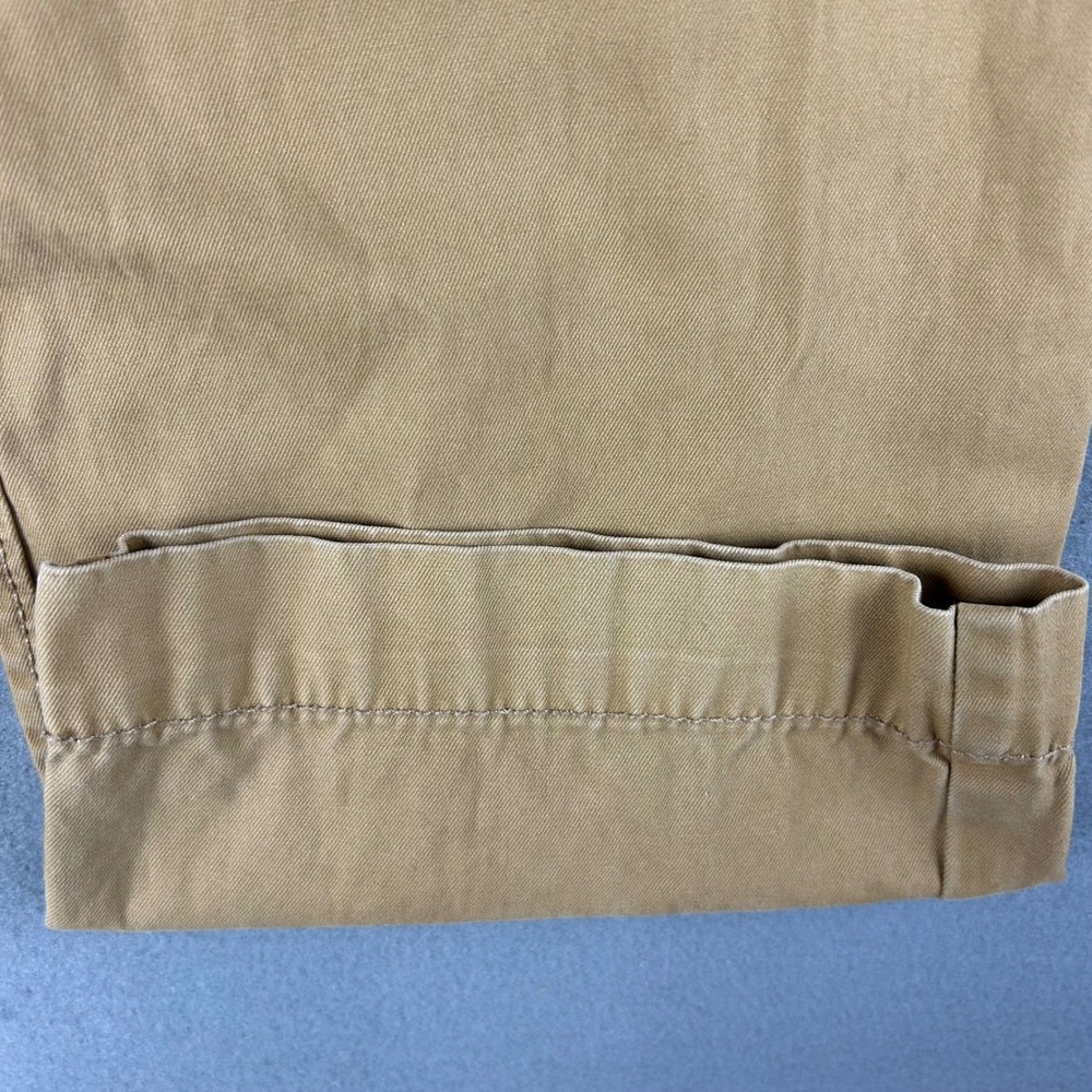 American Eagle Pants Mens 28x32 Khaki Tan Original Straight Chino Cotton 0122 - Picture 6 of 15